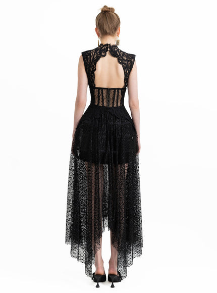 Gemy Maalouf Intricate Lace Dress