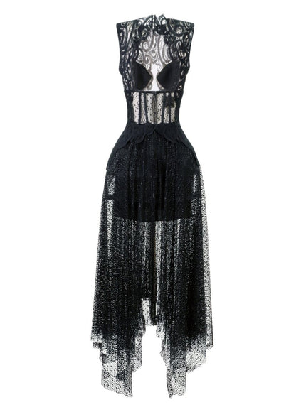 Gemy Maalouf Intricate Lace Dress