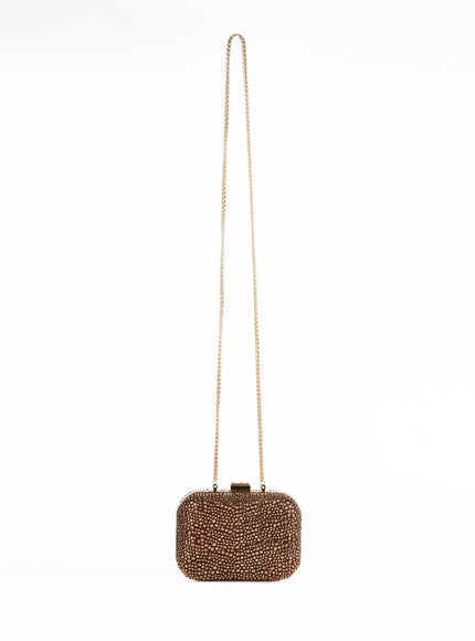 Gemy Maalouf Crystal-Embellished Crepe Clutch