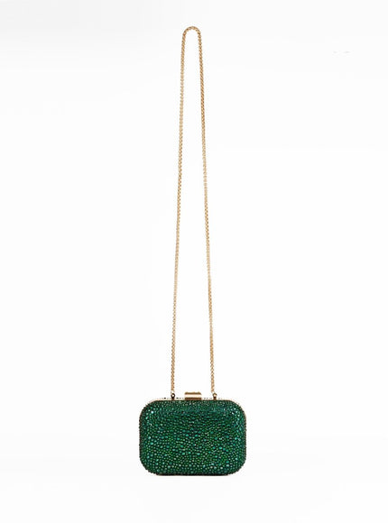 Gemy Maalouf Crystal-Embellished Crepe Clutch
