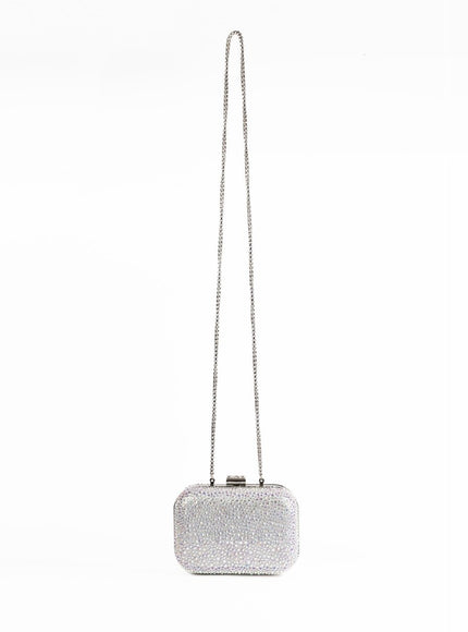 Gemy Maalouf Crystal-Embellished Crepe Clutch