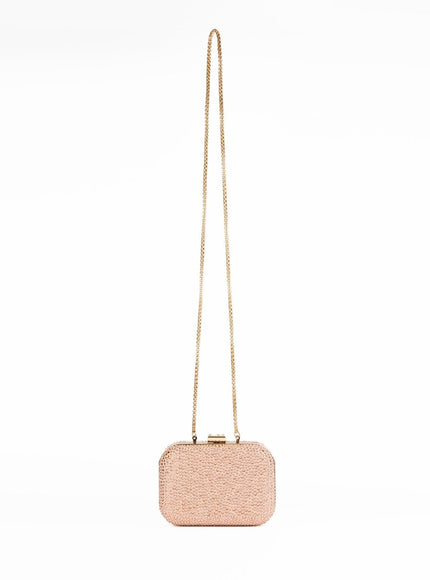 Gemy Maalouf Crystal-Embellished Crepe Clutch