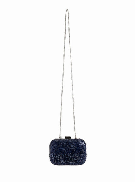 Gemy Maalouf Crystal-Embellished Crepe Clutch