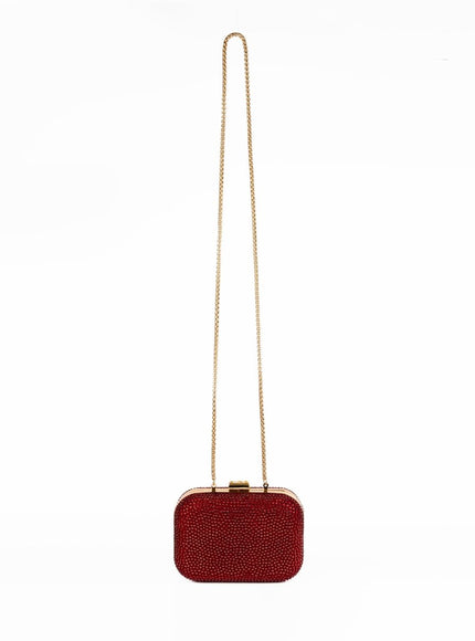Gemy Maalouf Crystal-Embellished Crepe Clutch