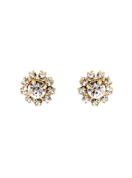 Greta Large Crystal Stud Earrings