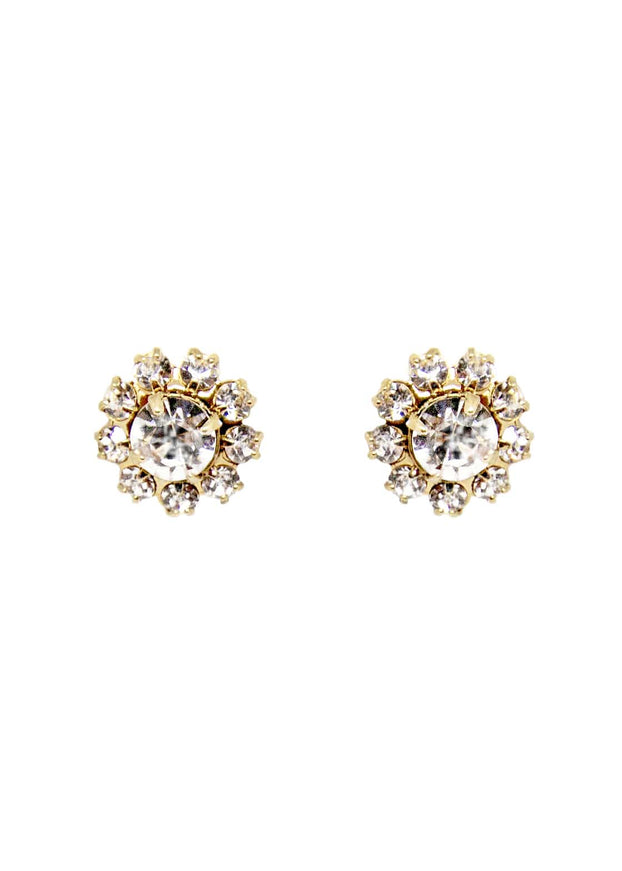 Greta Large Crystal Stud Earrings