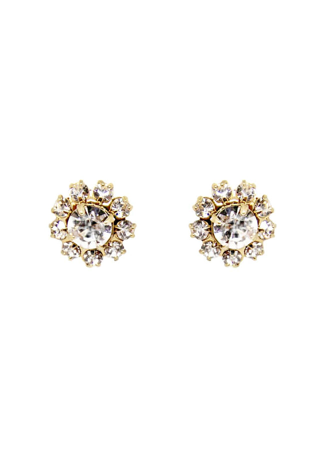 Greta Large Crystal Stud Earrings