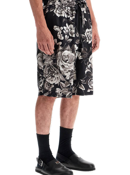 Dolce & Gabbana silk floral print bermuda shorts set