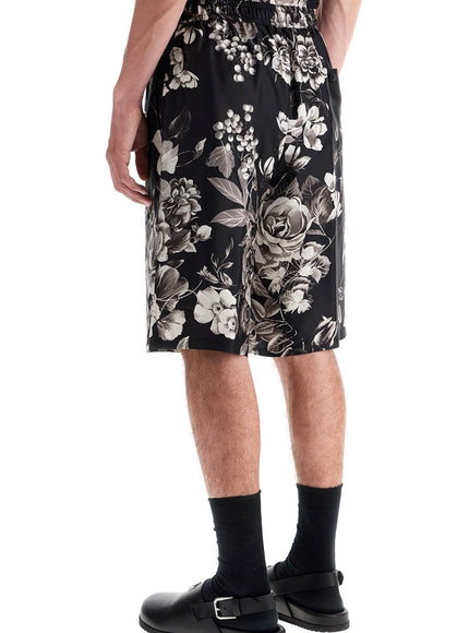 Dolce & Gabbana silk floral print bermuda shorts set