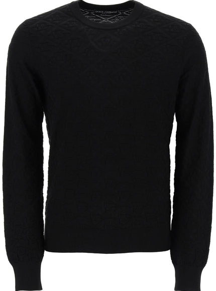 Dolce & Gabbana dg jacquard silk sweater