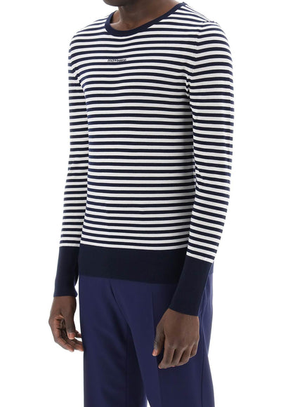 Dolce & Gabbana lightweight striped wool pullover sweater