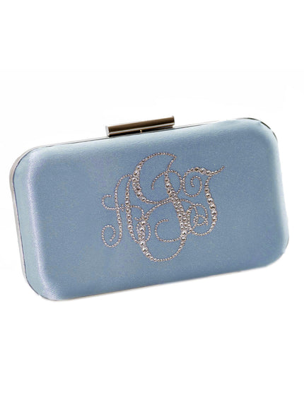 Glam Crystal Monogram Clutch