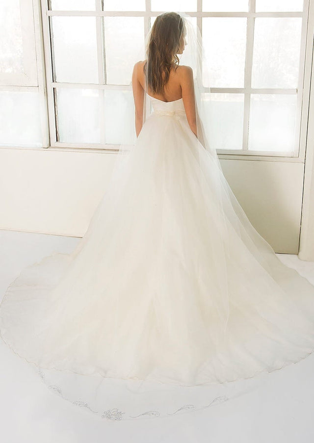 Glamour Monogram Crystal Cathedral Veil