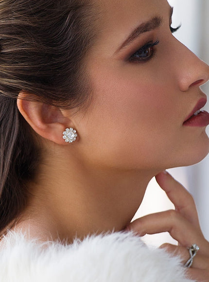 Greta Large Crystal Stud Earrings
