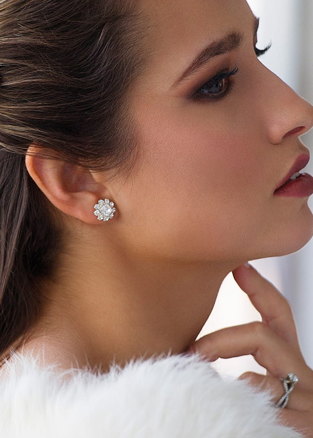 Ariel Taub Greta Crystal Stud Earrings