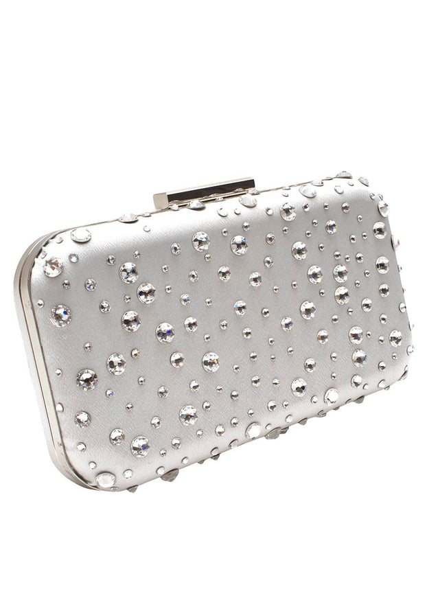 Hadley Crystal Polka Dot Clutch