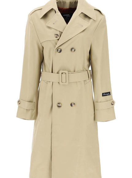 Homme Girls cotton double-breasted trench coat