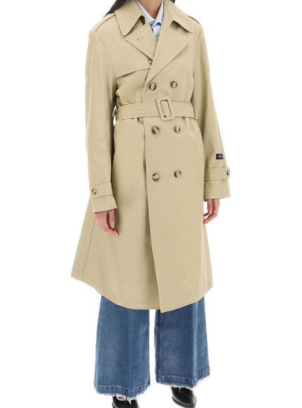 Homme Girls cotton double-breasted trench coat