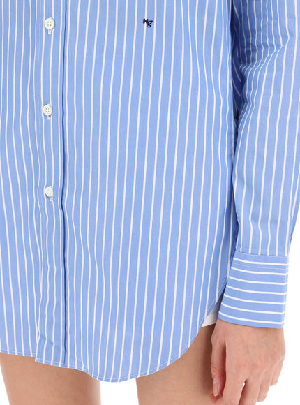 Homme Girls striped poplin shirt