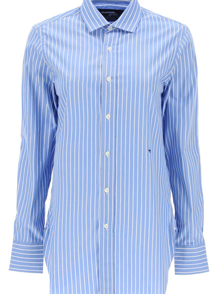 Homme Girls striped poplin shirt