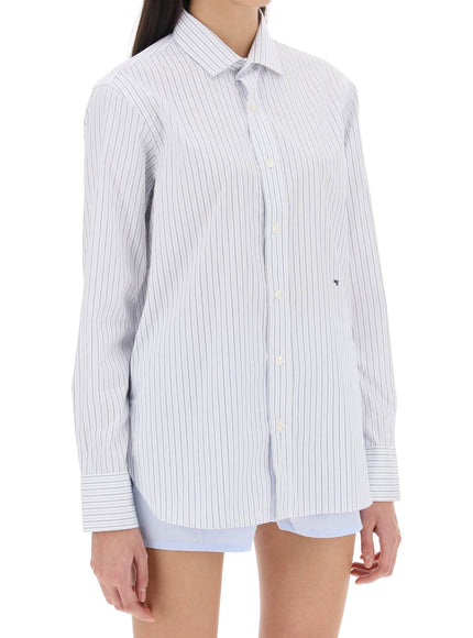 Homme Girls striped poplin shirt