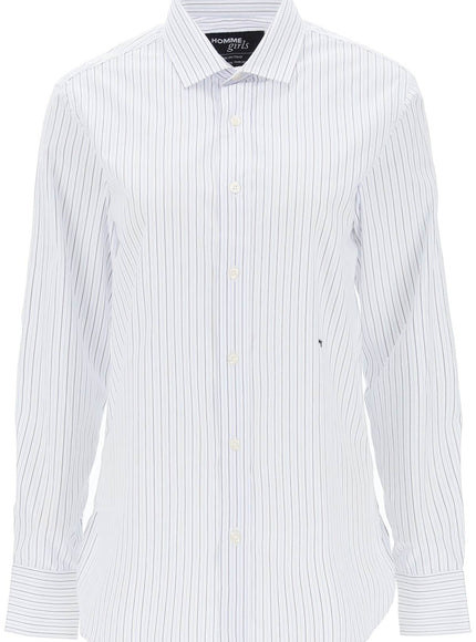 Homme Girls striped poplin shirt