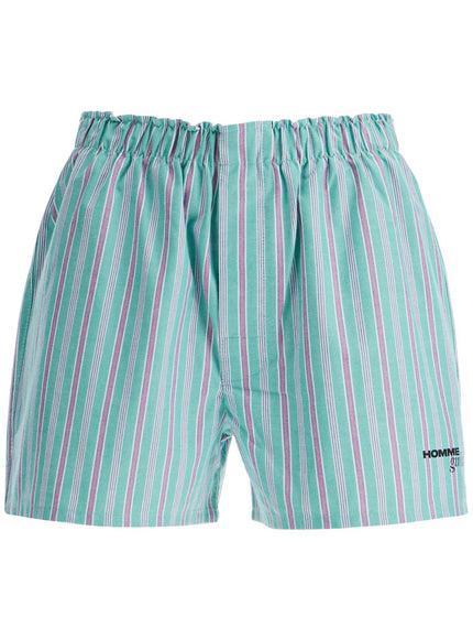 Homme Girls striped oxford shorts for men and