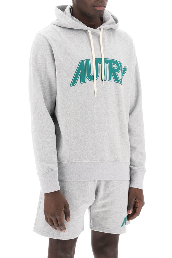 Autry hoodie with maxi logo print