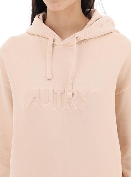 Autry embossed logo hoodie