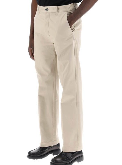 Ami Alexandre Matiussi cotton satin chino pants in