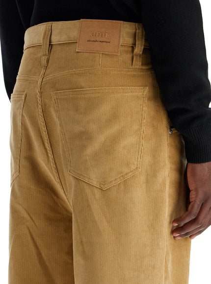 Ami Alexandre Matiussi baggy corduroy pants with rib