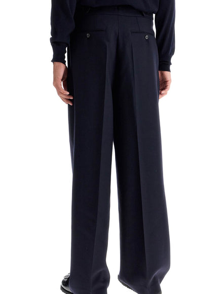 Ami Alexandre Matiussi large fit wool gabardine trousers