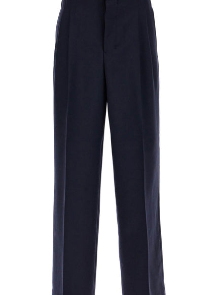 Ami Alexandre Matiussi large fit wool gabardine trousers