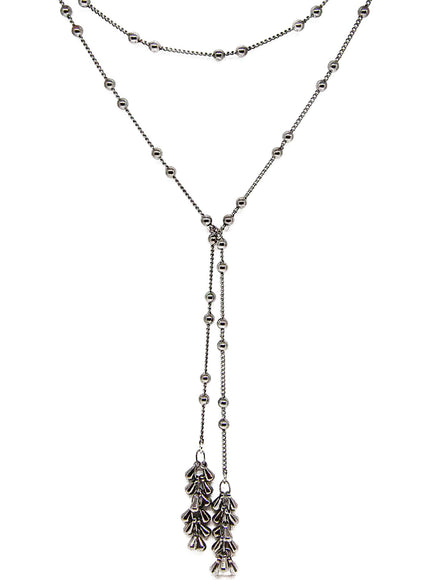 Hunter Fringe Lariat Necklace