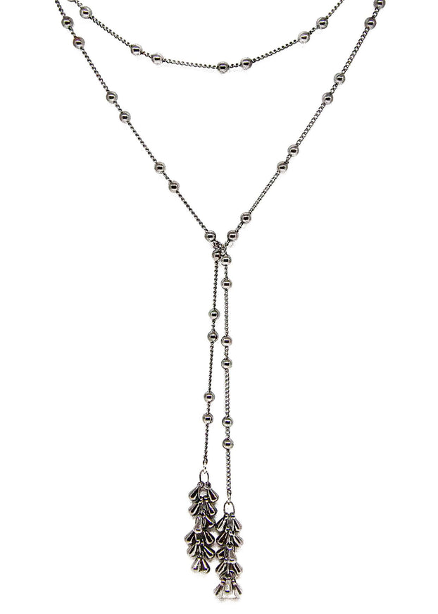 Hunter Fringe Lariat Necklace