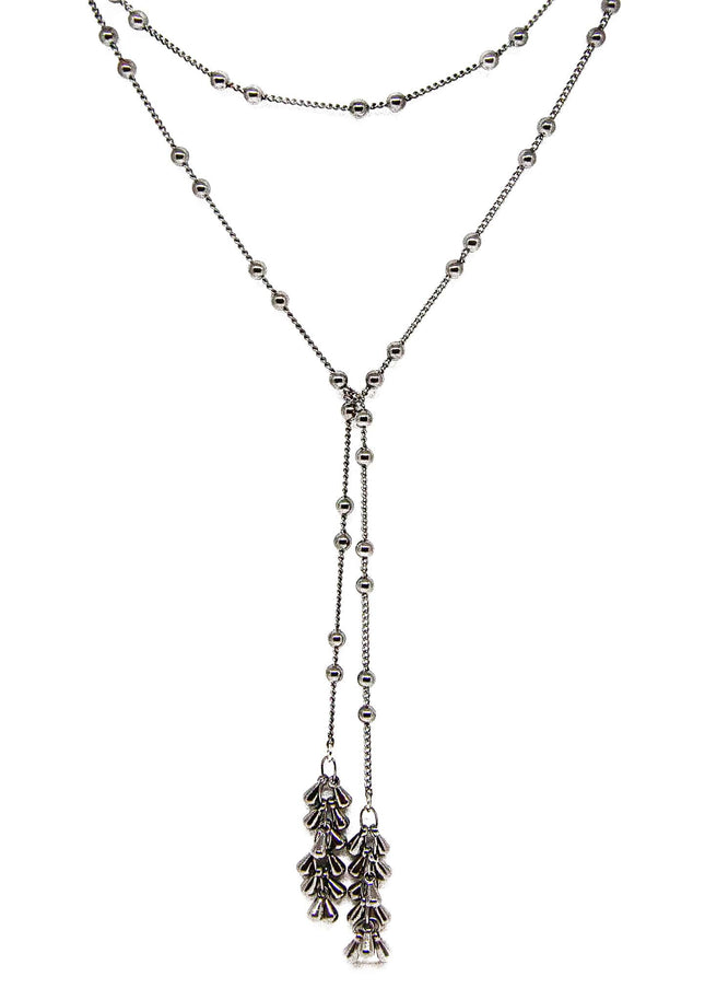 Hunter Fringe Lariat Necklace