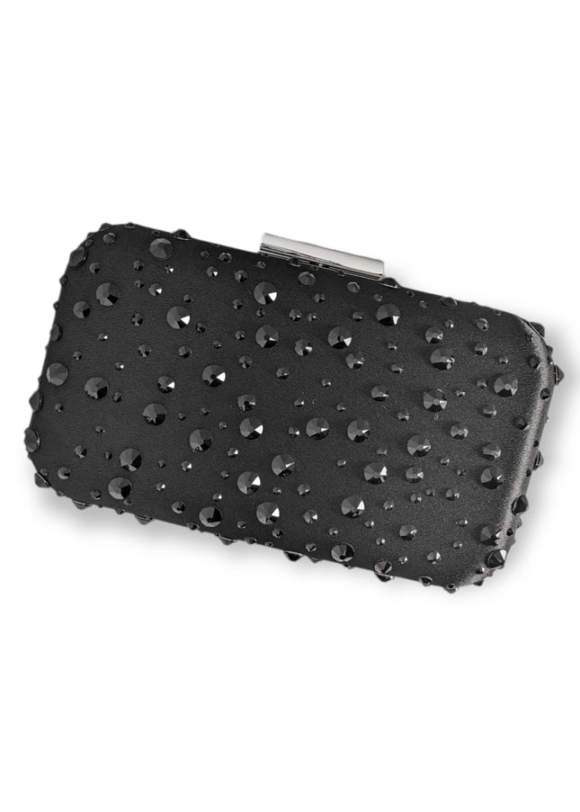 Ariel Taub Hadley Crystal Polka Dot Clutch
