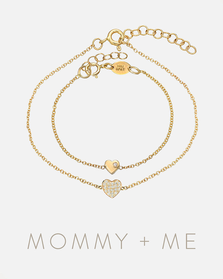 Zoe Lev Heart Bracelets Mommy + Me
