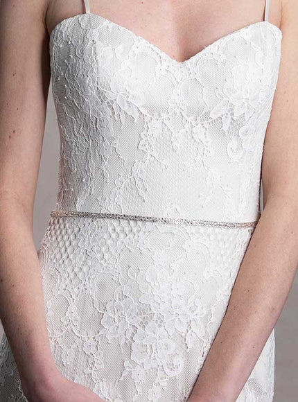 Heidi Narrow Encrusted Crystal Belt
