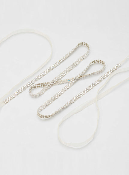Heidi Narrow Encrusted Crystal Belt