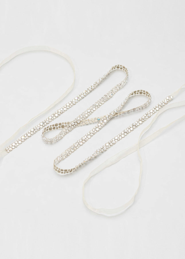 Heidi Narrow Encrusted Crystal Belt