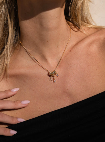 Zoe Lev Pink Sapphire Eternity Heirloom Charm