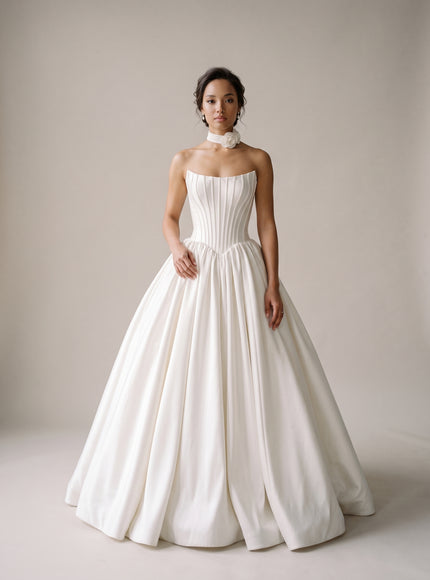 Ellie Belle Herian Mikado Ballgown Wedding Dress