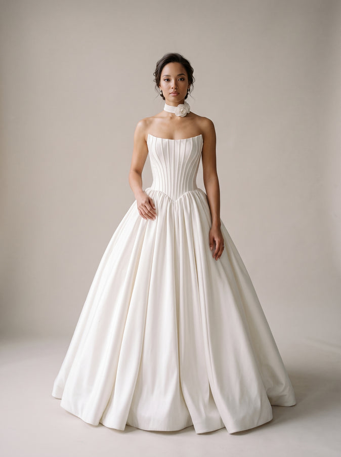 Ellie Belle Herian Mikado Ballgown Wedding Dress