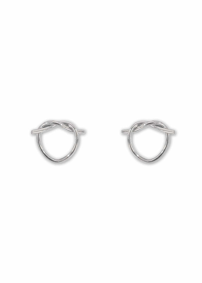 I Tied The Knot Heart Stud Earrings