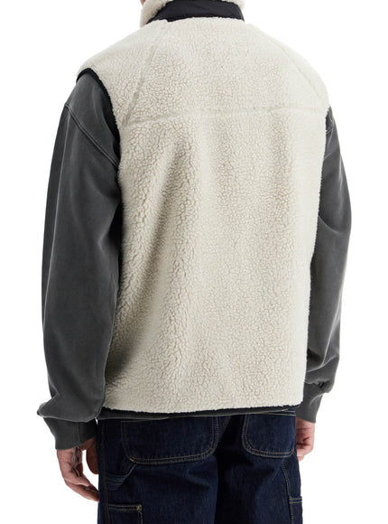 Carhartt Wip prentis liner vest in sherpa fleece