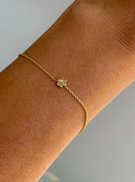 Zoe Lev 14K Gold Tiny Paw Bracelet