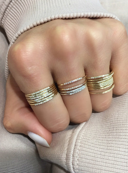 Zoe Lev Diamond Segment Ring