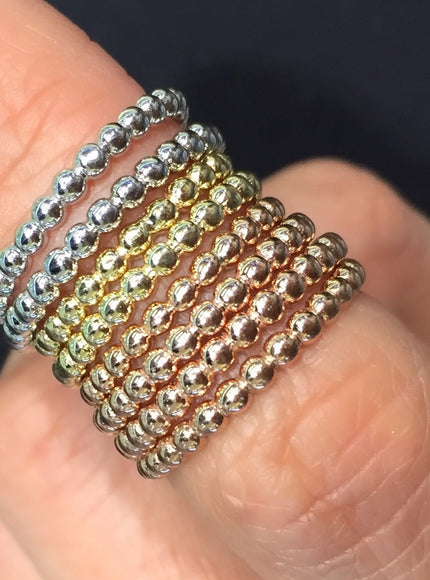 Zoe Lev 14K Gold Bead Band