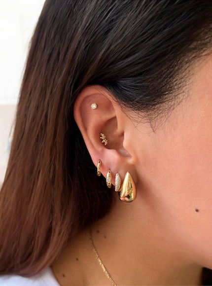 Zoe Lev Bezel Diamond Stud Earrings